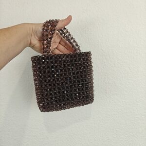 Vintage GAP Beaded Mini Bag 90s Y2k Top Handle Bag